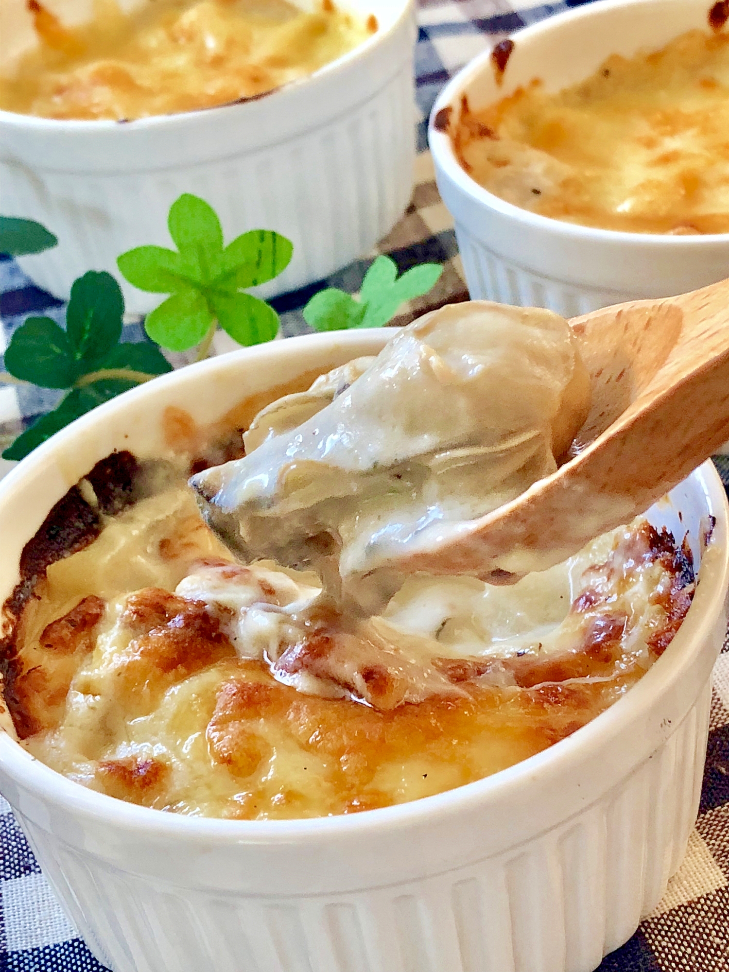 濃厚♡牡蠣と帆立のクリームグラタン