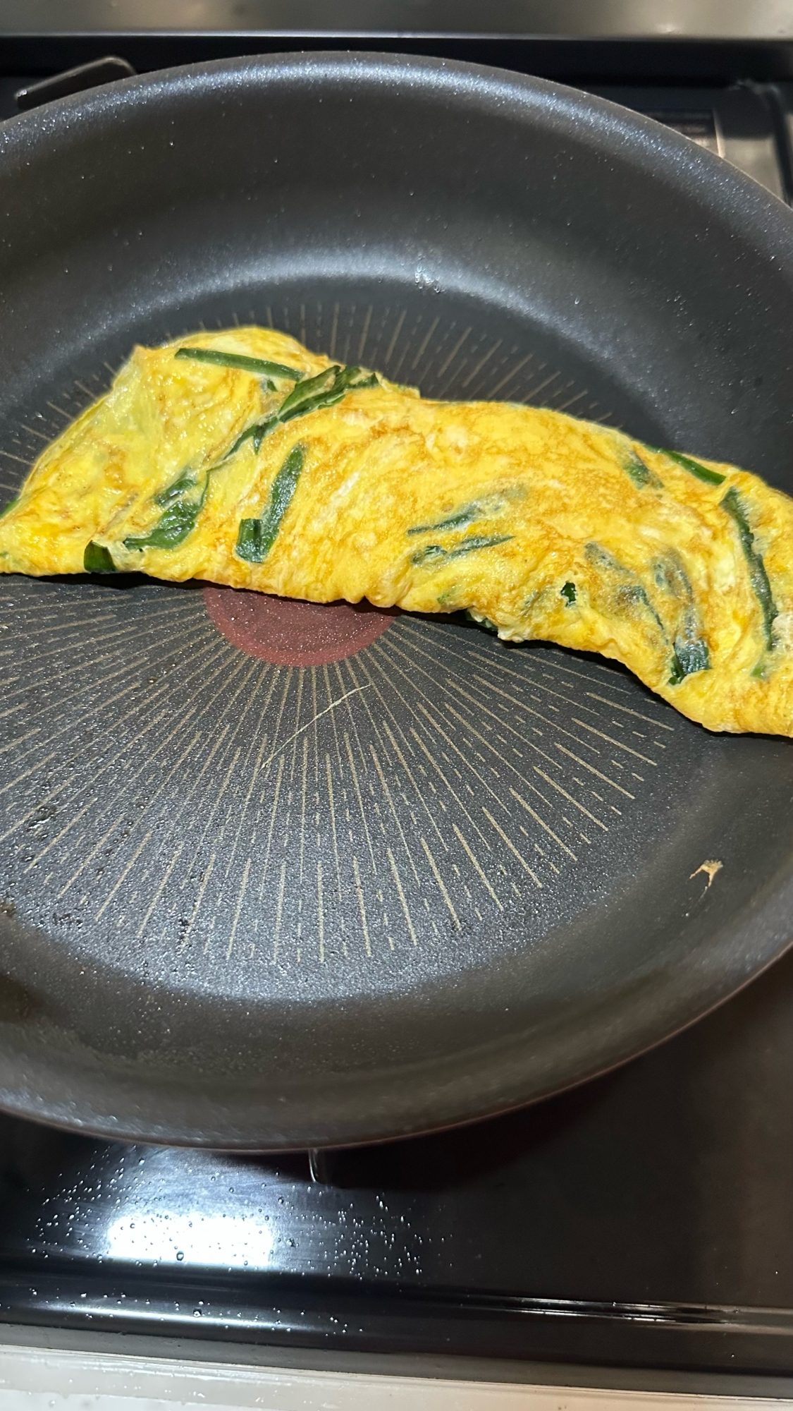 オムレツ☆朝ごはん☆ニラチーズオムレツ