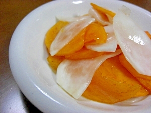 柿とかぶのなます レシピ 作り方 By Tukuyo93 楽天レシピ