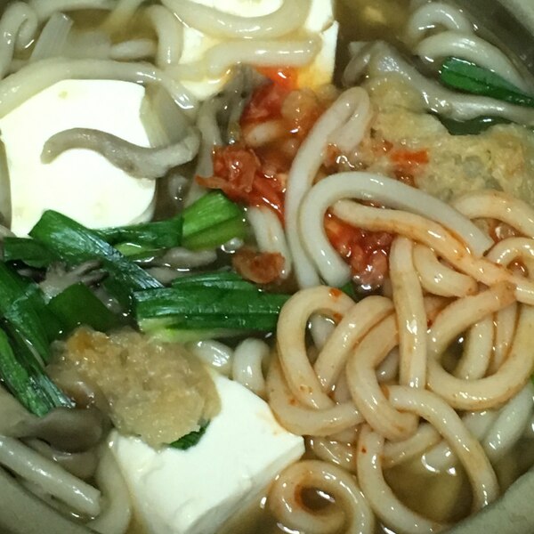 豆腐 にら キムチ 舞茸 えび天ぷらの鍋焼きうどん レシピ 作り方 By Faiten8 楽天レシピ 豆腐 にら キムチ 舞茸 えび天ぷらの鍋焼きうどん レシピ 作り方 By Faiten8 楽天レシピ
