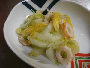 5分レシピ 簡単白菜とちくわのごま和え レシピ 作り方 By ひろしクックレポ 楽天レシピ