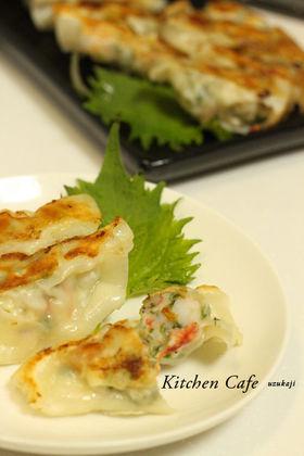 海老しそチーズ餃子 レシピ 作り方 By Yycafe 楽天レシピ