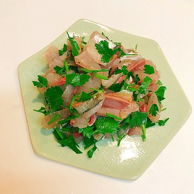 鯵とイタリアンパセリのおつまみ レシピ 作り方 By えだ豆カシューナッツ 楽天レシピ 鯵とイタリアンパセリのおつまみ レシピ 作り方 By えだ豆カシューナッツ 楽天レシピ