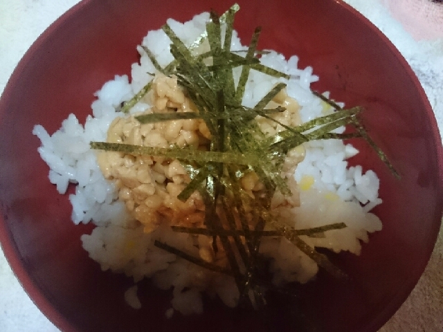 柚子とかぼすポン酢の納豆ご飯