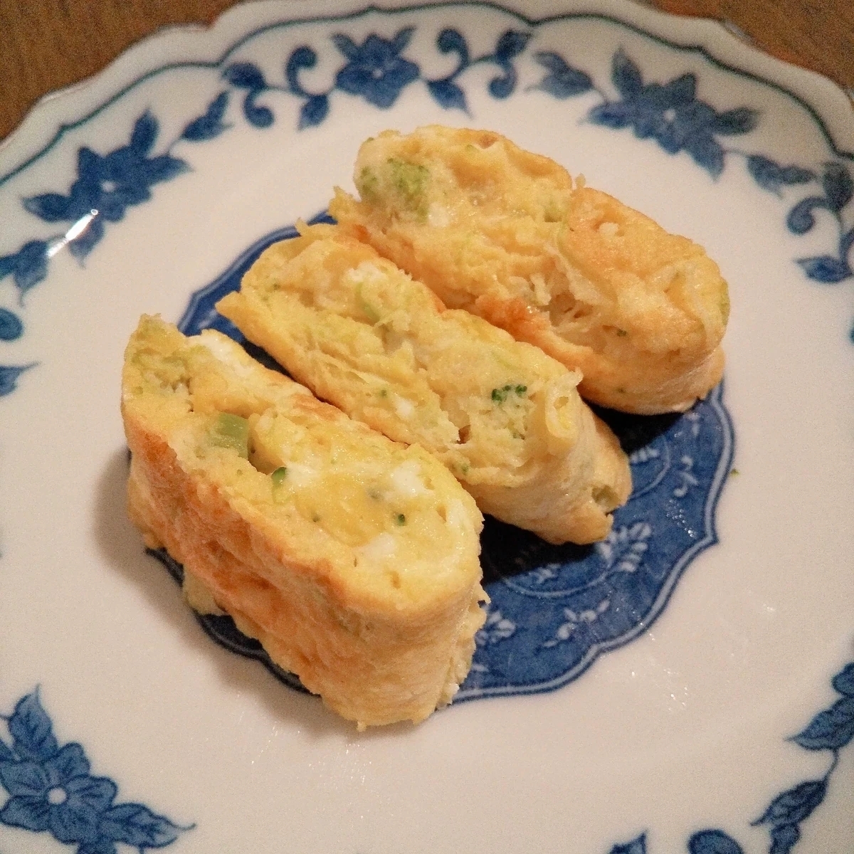 野菜とおからパウダー入りの卵焼き