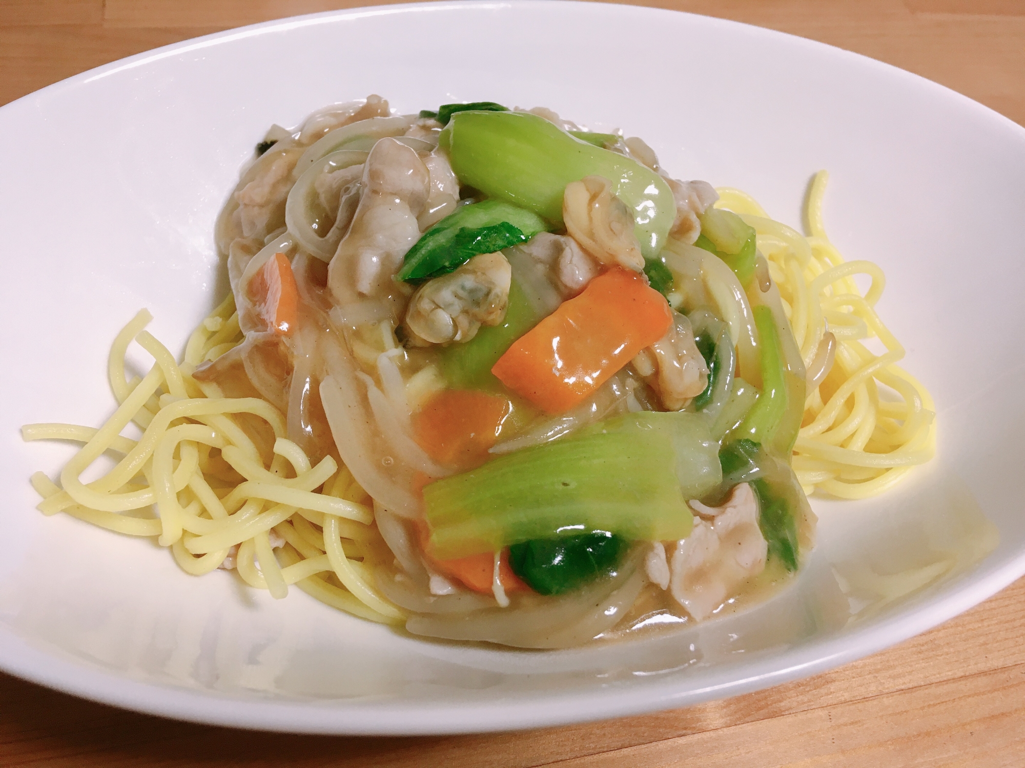 やわらか麺のあんかけ焼きそば