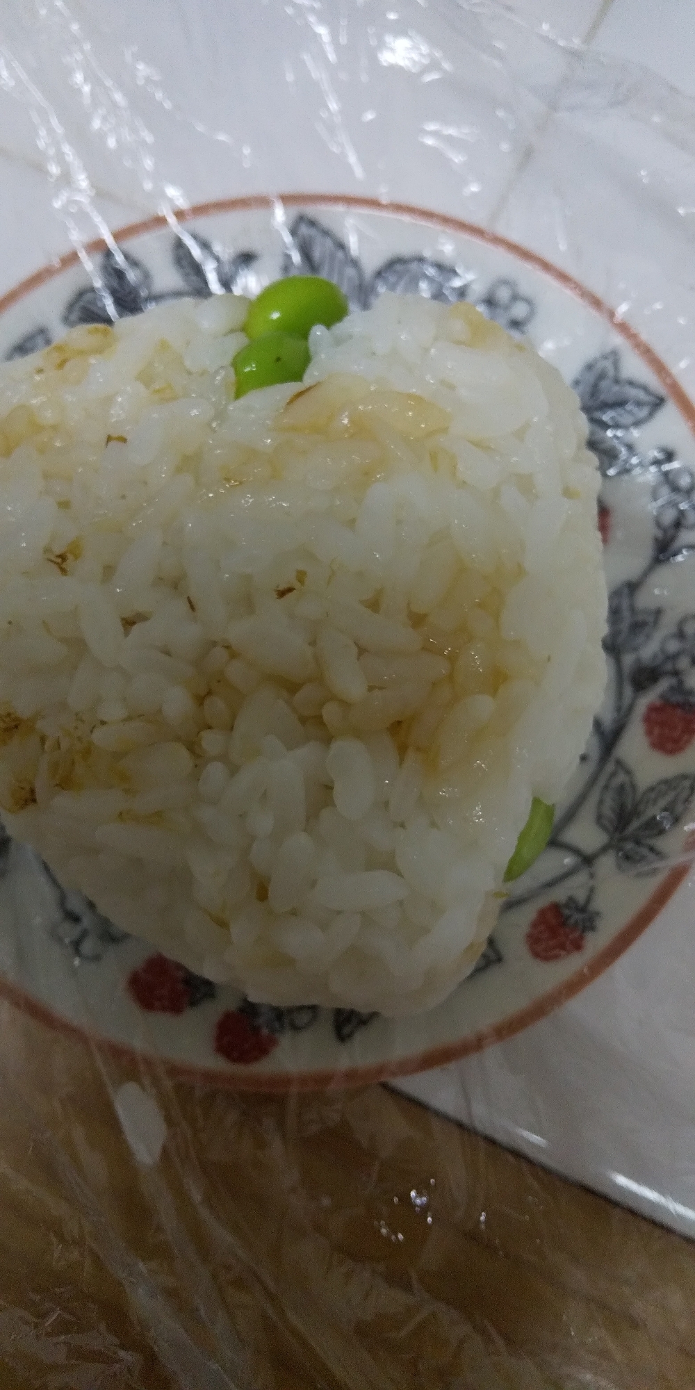 枝豆と鰹節のおにぎり☆