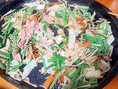 ちゃんちゃん焼き④　焼きそばソースで