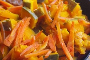 人参とかぼちゃの蒸し煮 レシピ 作り方 By 和土 楽天レシピ