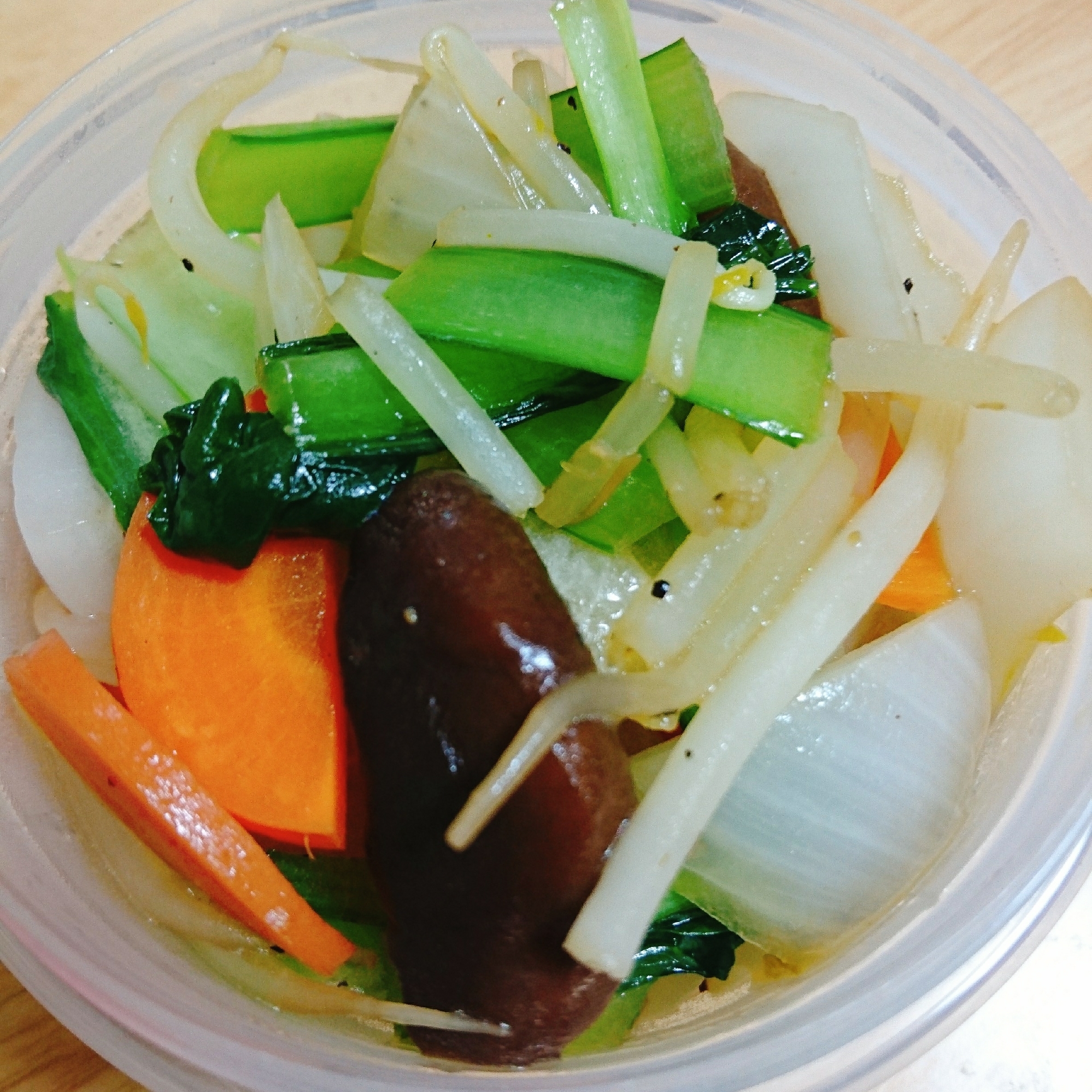 お弁当用 コンソメと昆布つゆの野菜炒め