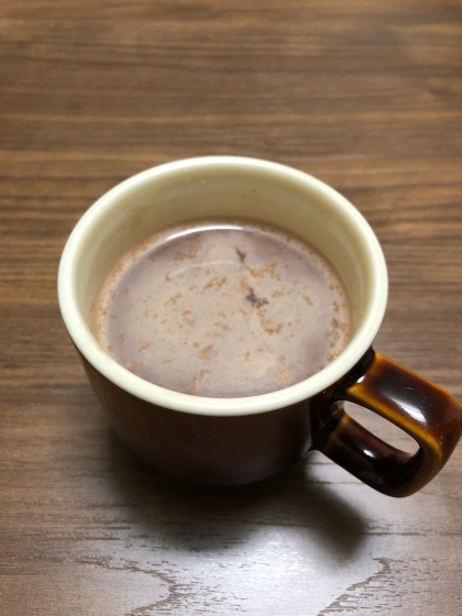 そのまま高カカオのチョコ食べると苦いですが、このホットチョコレートは美味しかったです！