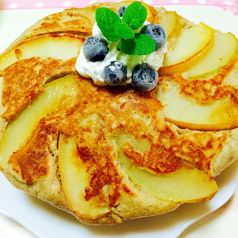 りんごとラフランスのパンケーキ レシピ 作り方 By Polaris36 楽天レシピ