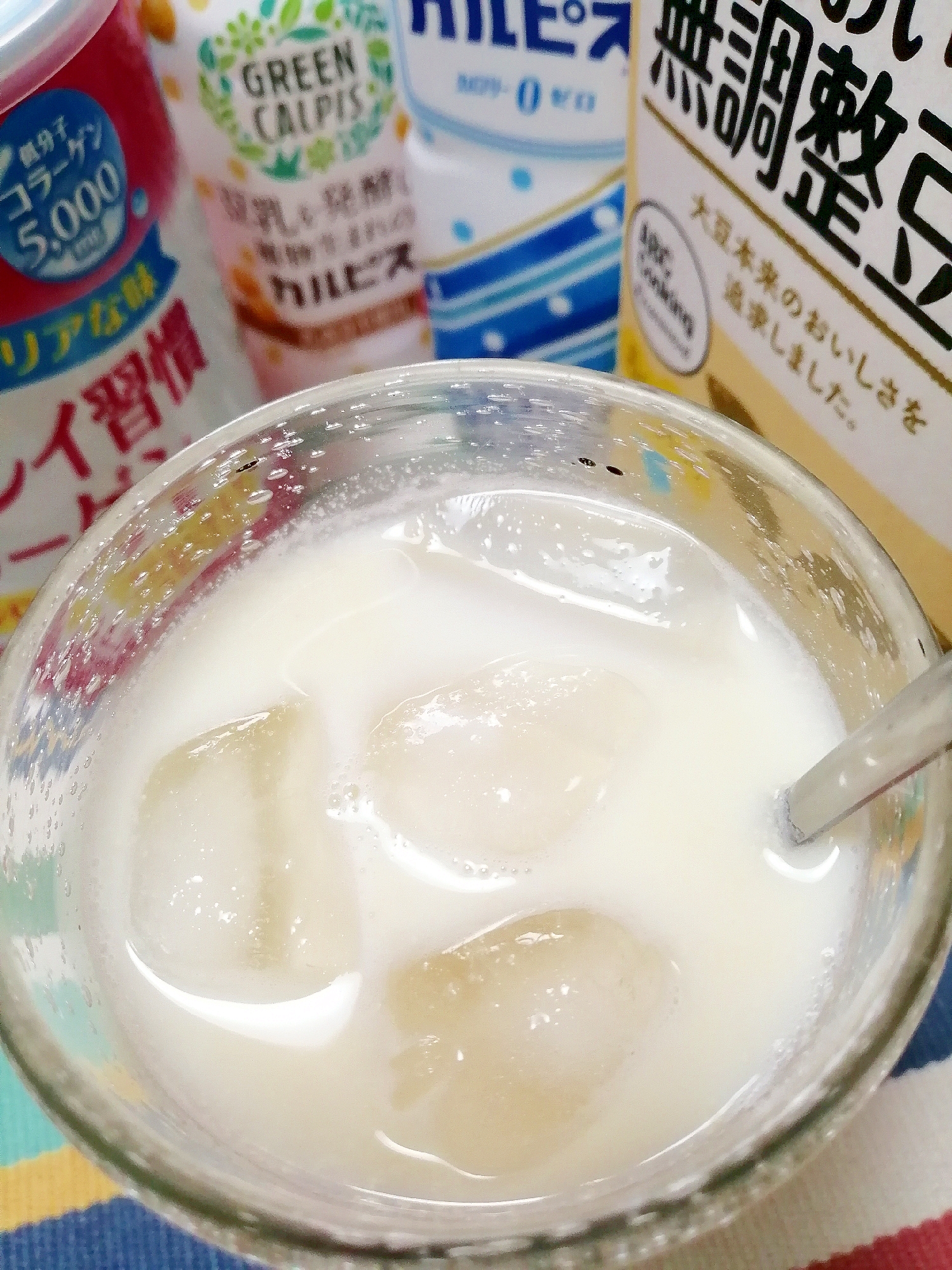 アイス 美肌豆乳カルピス レシピ 作り方 By Nyan260 楽天レシピ