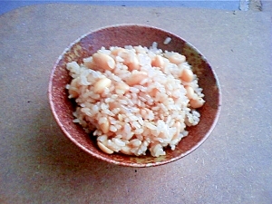 玄米と大豆の簡単＜鍋＞炊飯　２５分調理