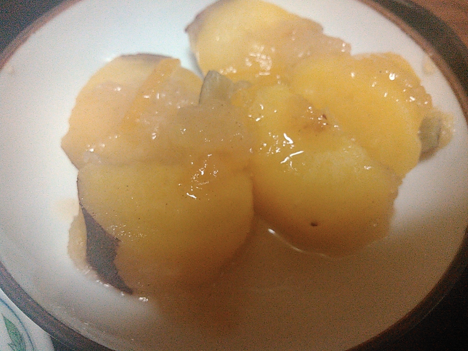 さつまいもと柚子の実のだし蜜煮