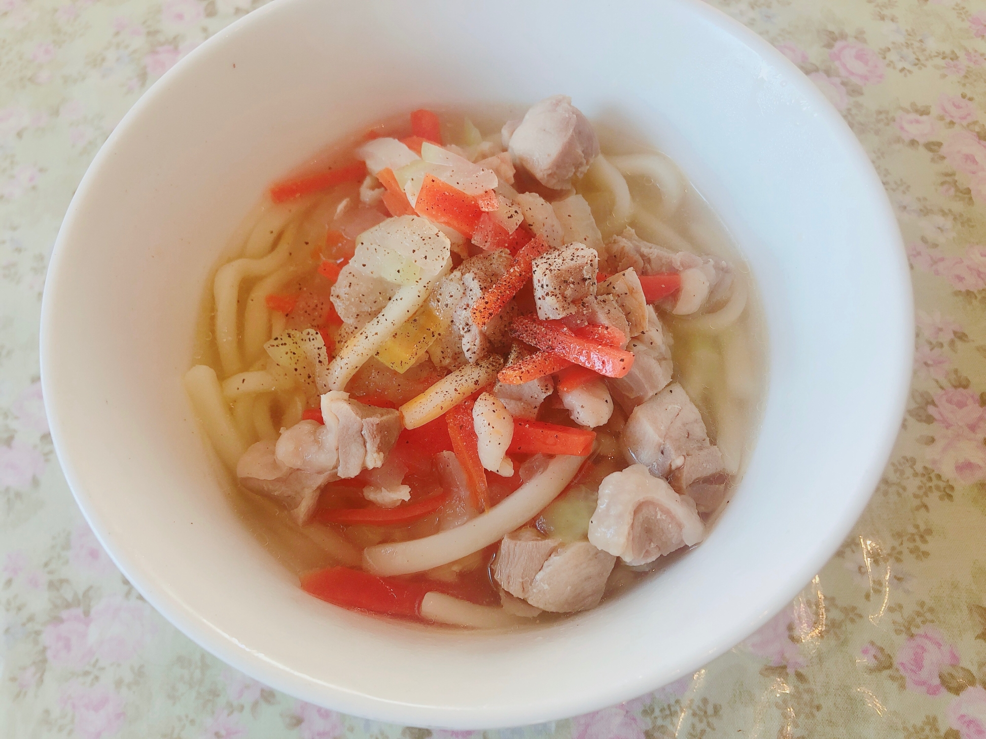 鶏肉と大根のうま塩うどん