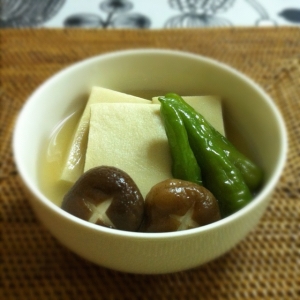 高野豆腐の煮物