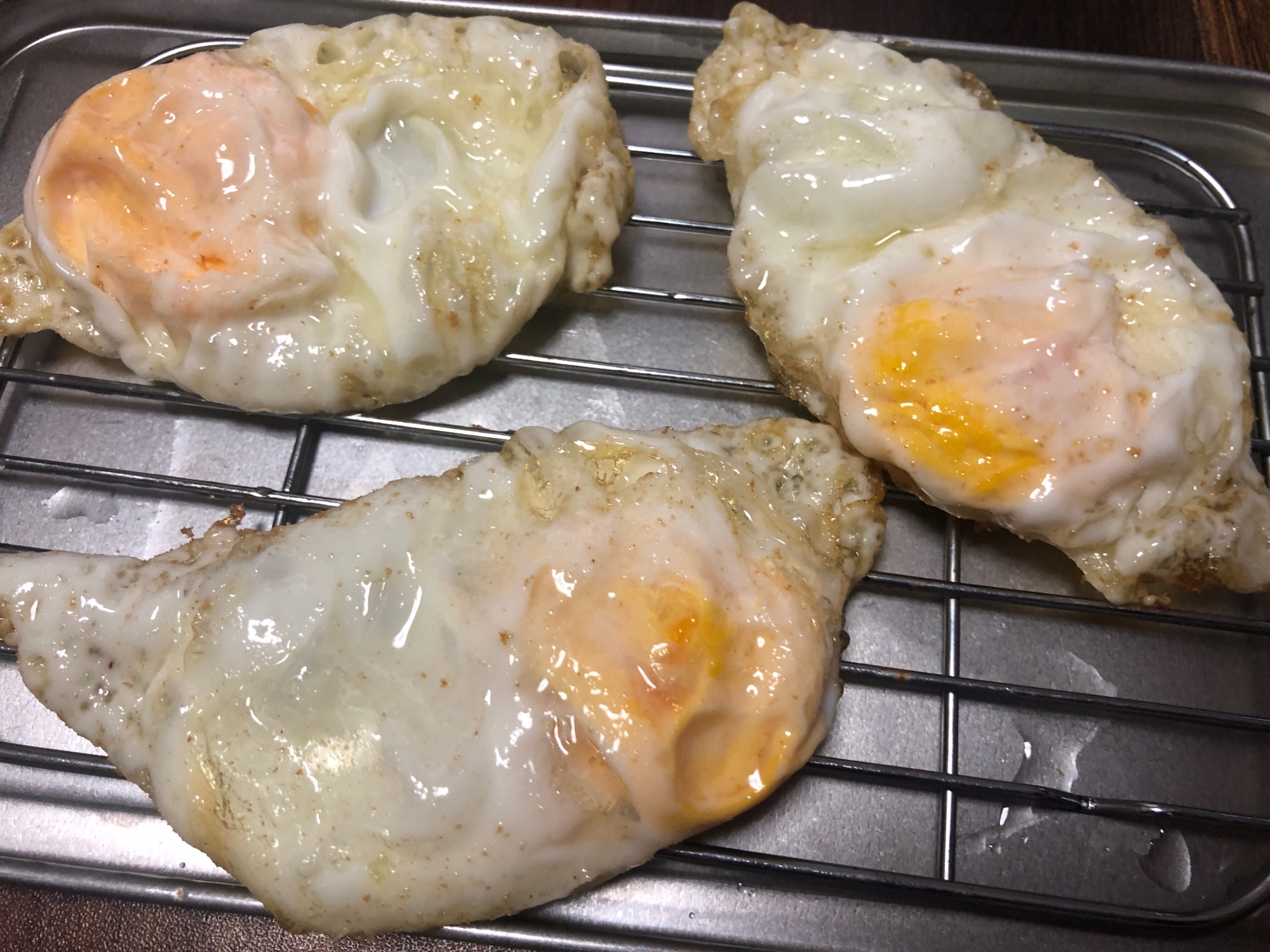 フライパン1つで♪お手軽フライドエッグ