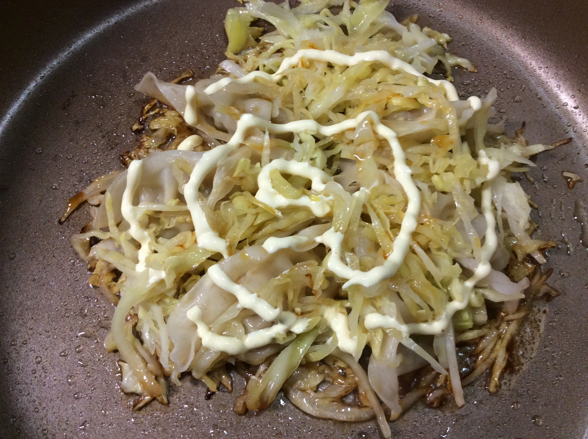 餃子のキャベツ巣ごもり焼き