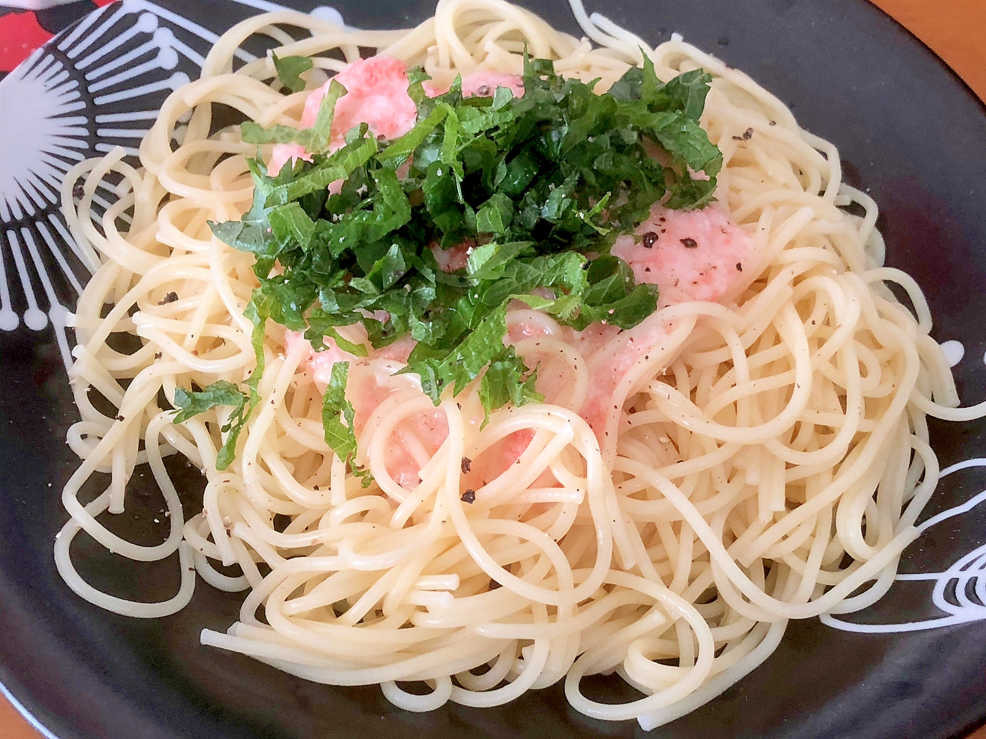 長芋と焼きたらこの冷製パスタ^_^