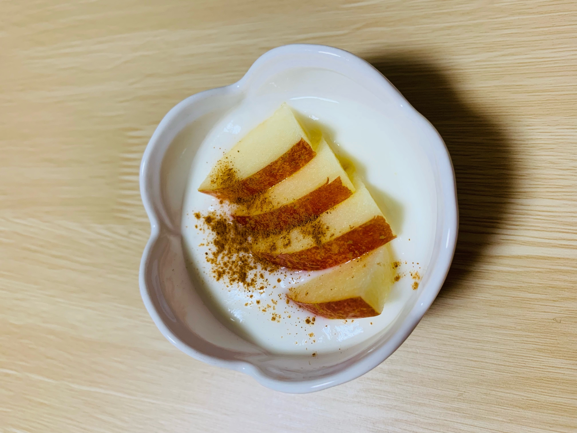 皮付きりんごヨーグルト シナモン レシピ 作り方 By Ames 楽天レシピ