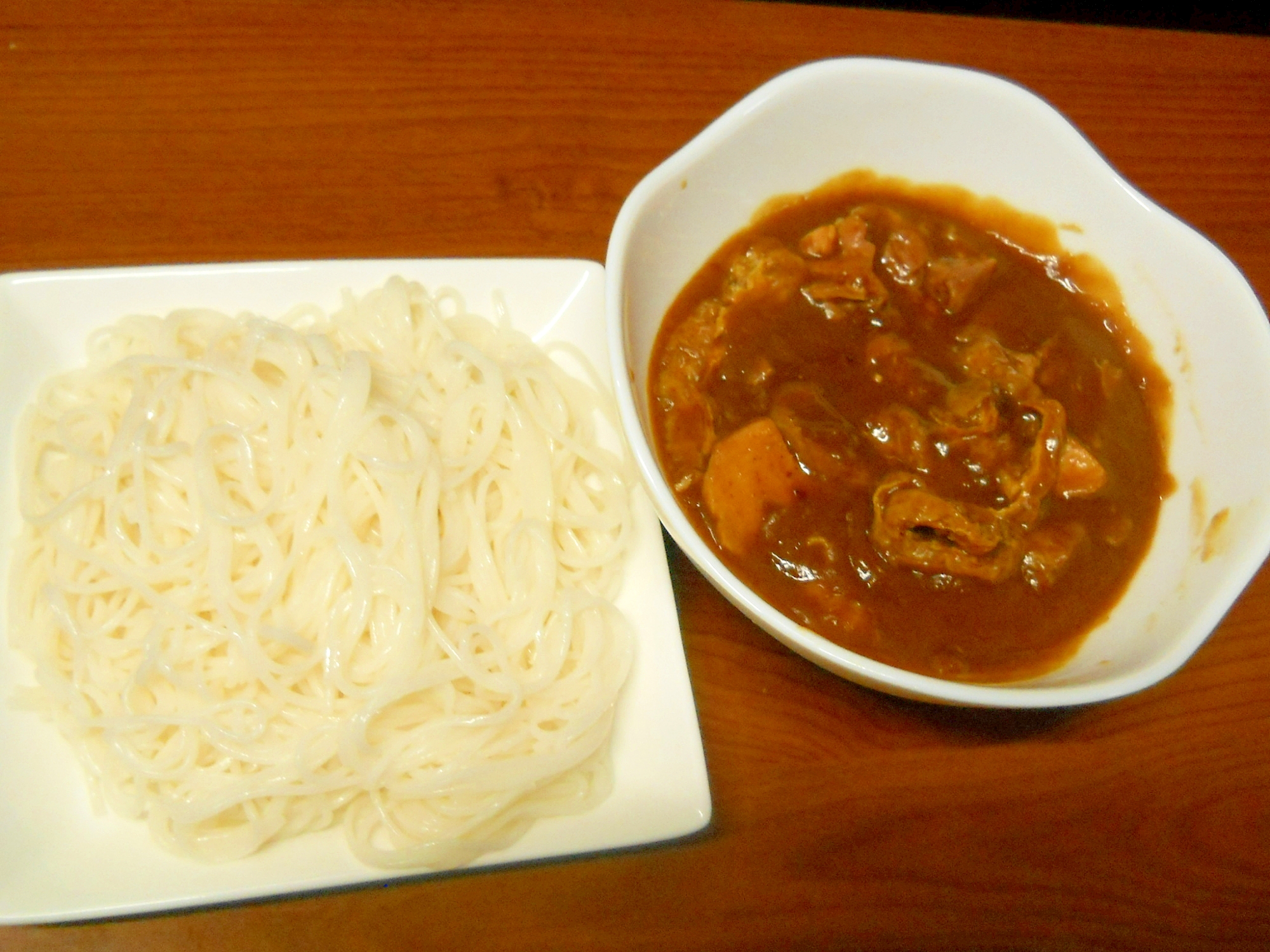 カレーつけそうめん