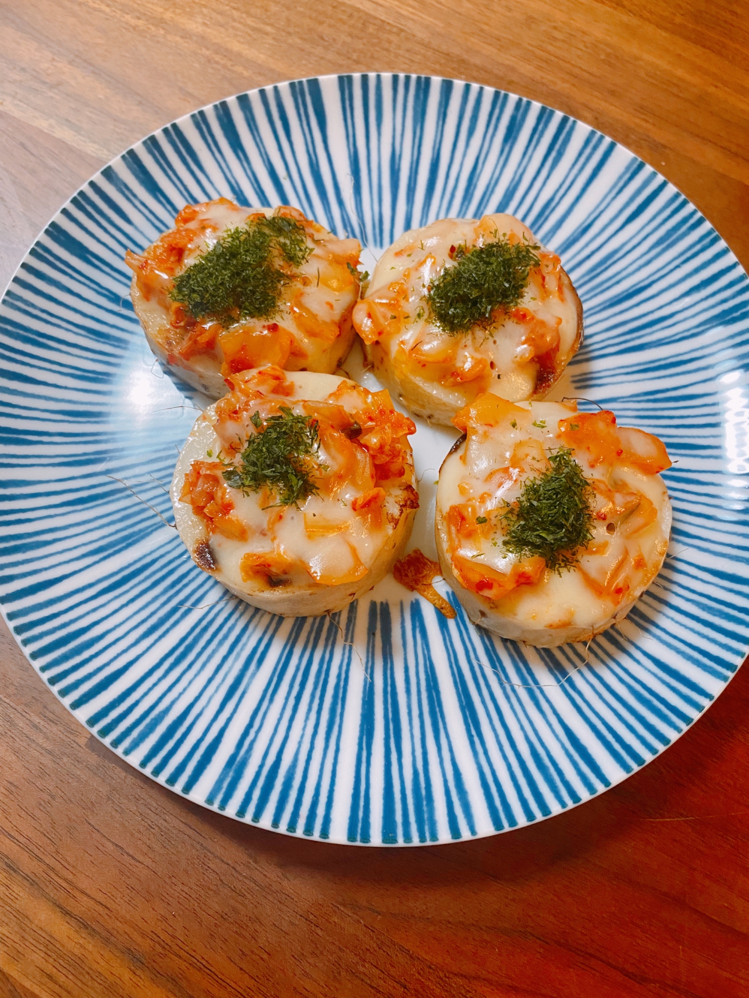 長芋のキムチチーズ焼き