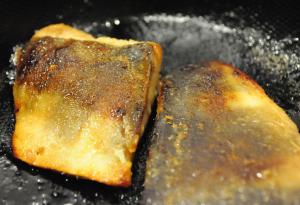 フライパンで！縞ほっけの甘味噌焼き