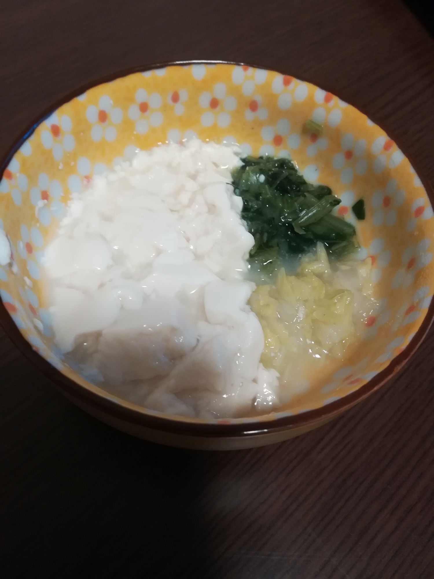 離乳食後期★絹ごし豆腐と青菜スープ