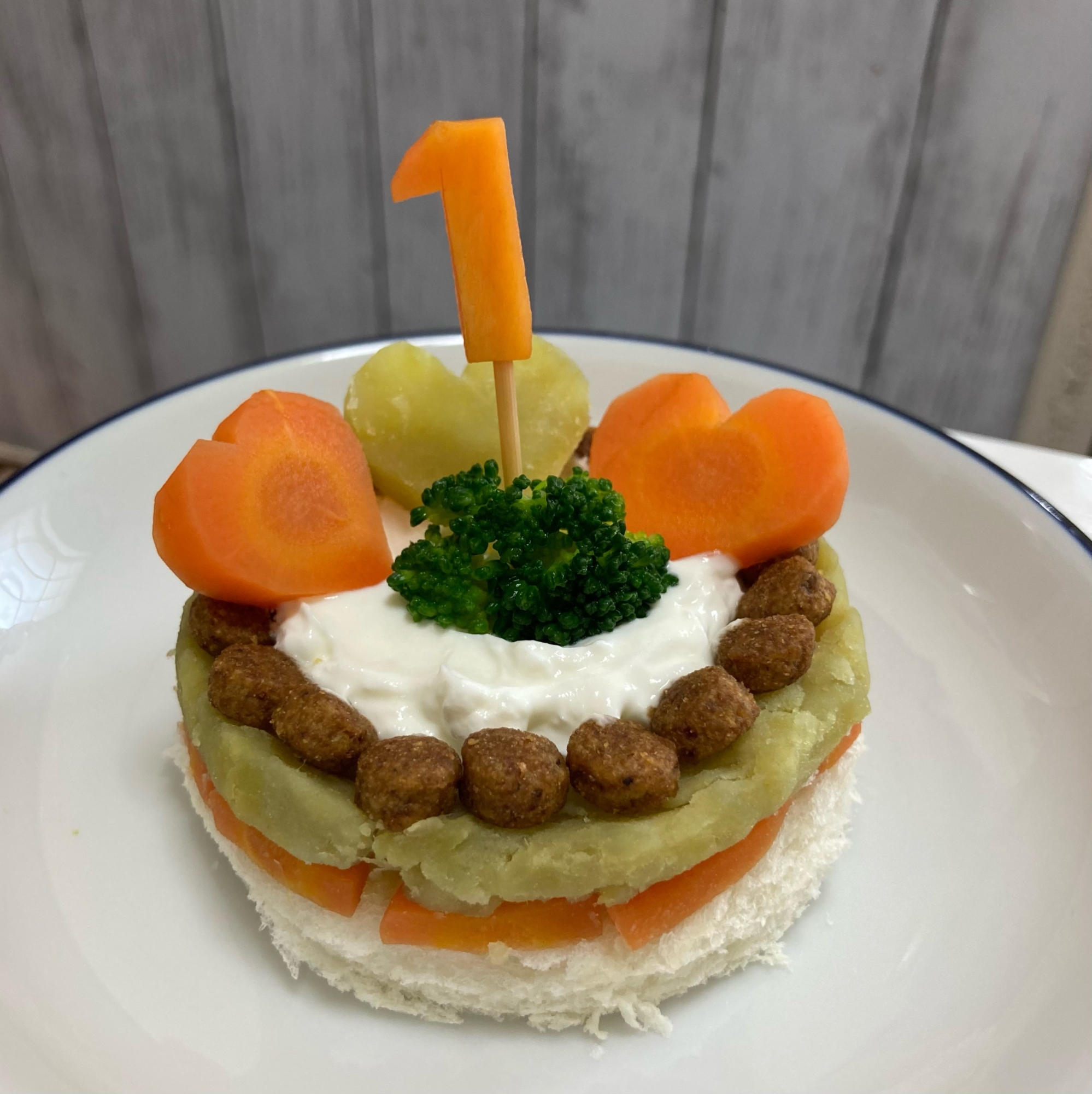 わんこ用 バースデーケーキ レシピ 作り方 By ふうりんmam 楽天レシピ