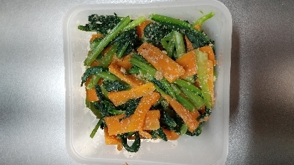 小松菜大好きにはぴったり！
簡単に栄養たっぷりのごまあえを作れました！