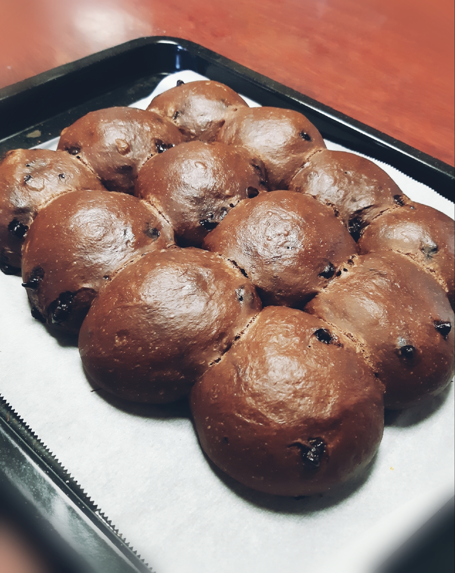 短時間◎ふわふわ◎チョコちぎりパン