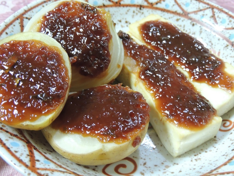 豆腐と野菜の味噌田楽