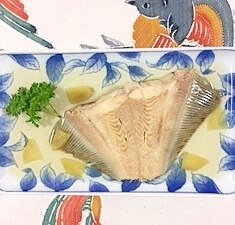 白だしを使って 浅羽カレイの煮つけ