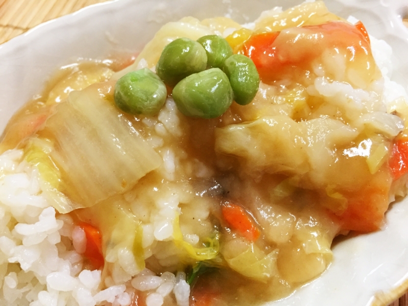 シンプルに！あんかけ中華丼