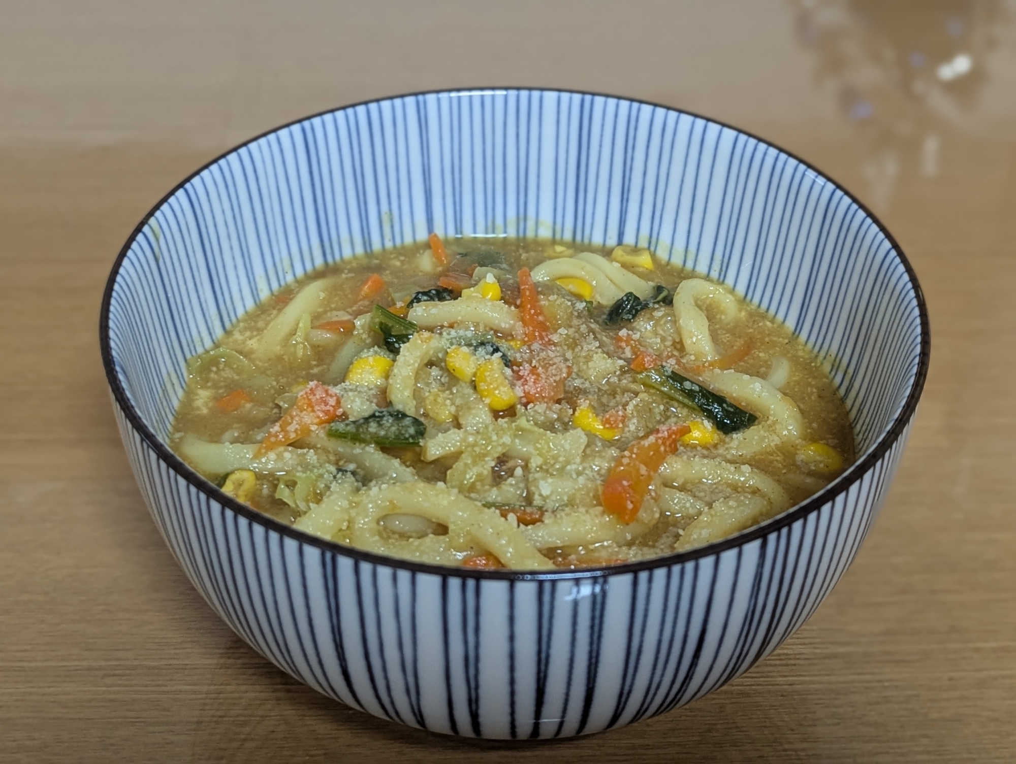 野菜たくさん♪国産チーズカレーうどん