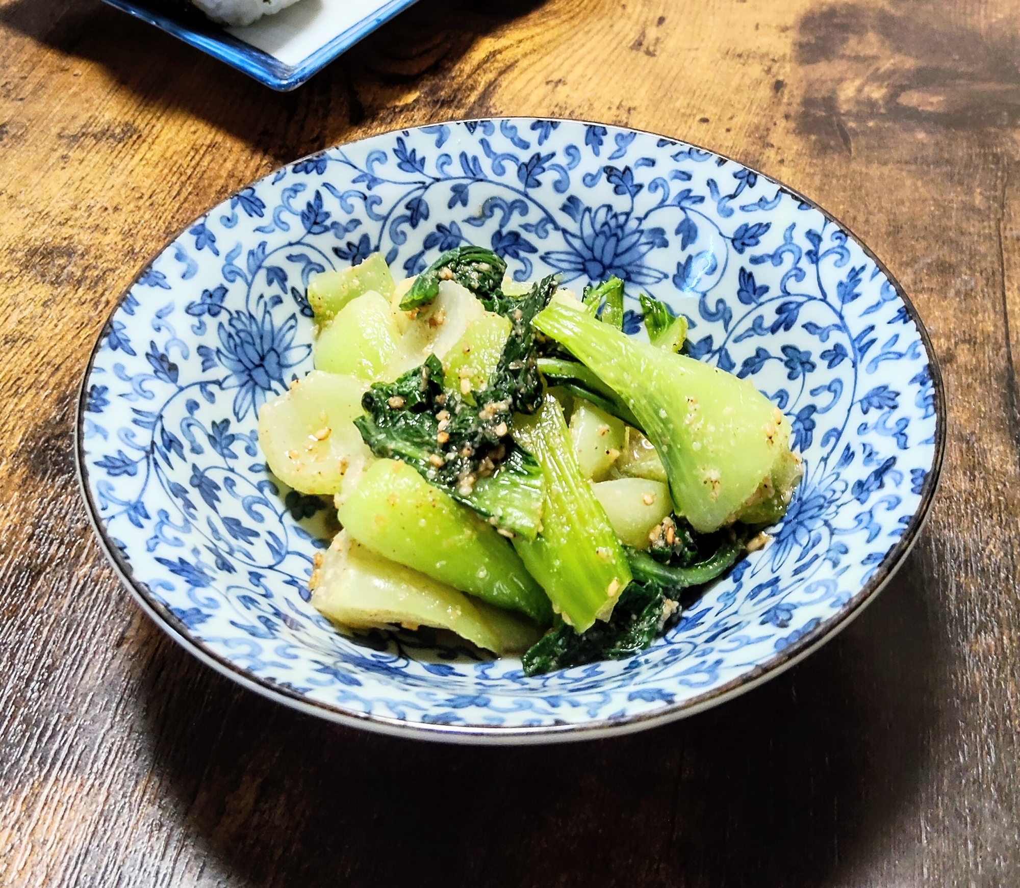 チンゲン菜の胡麻和え