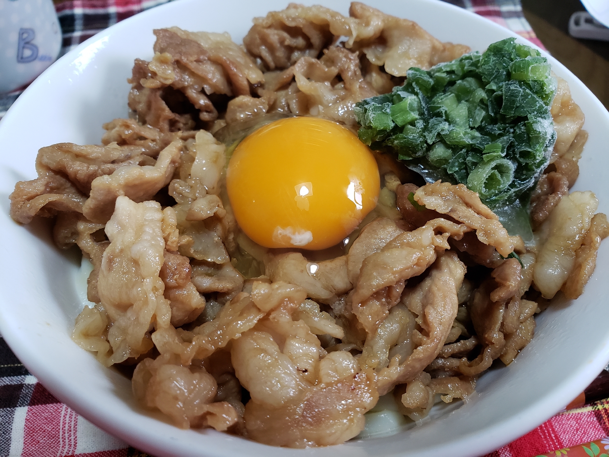 豚すき釜玉うどん