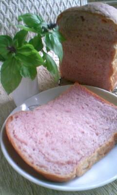紫イモの自家製酵母食パン