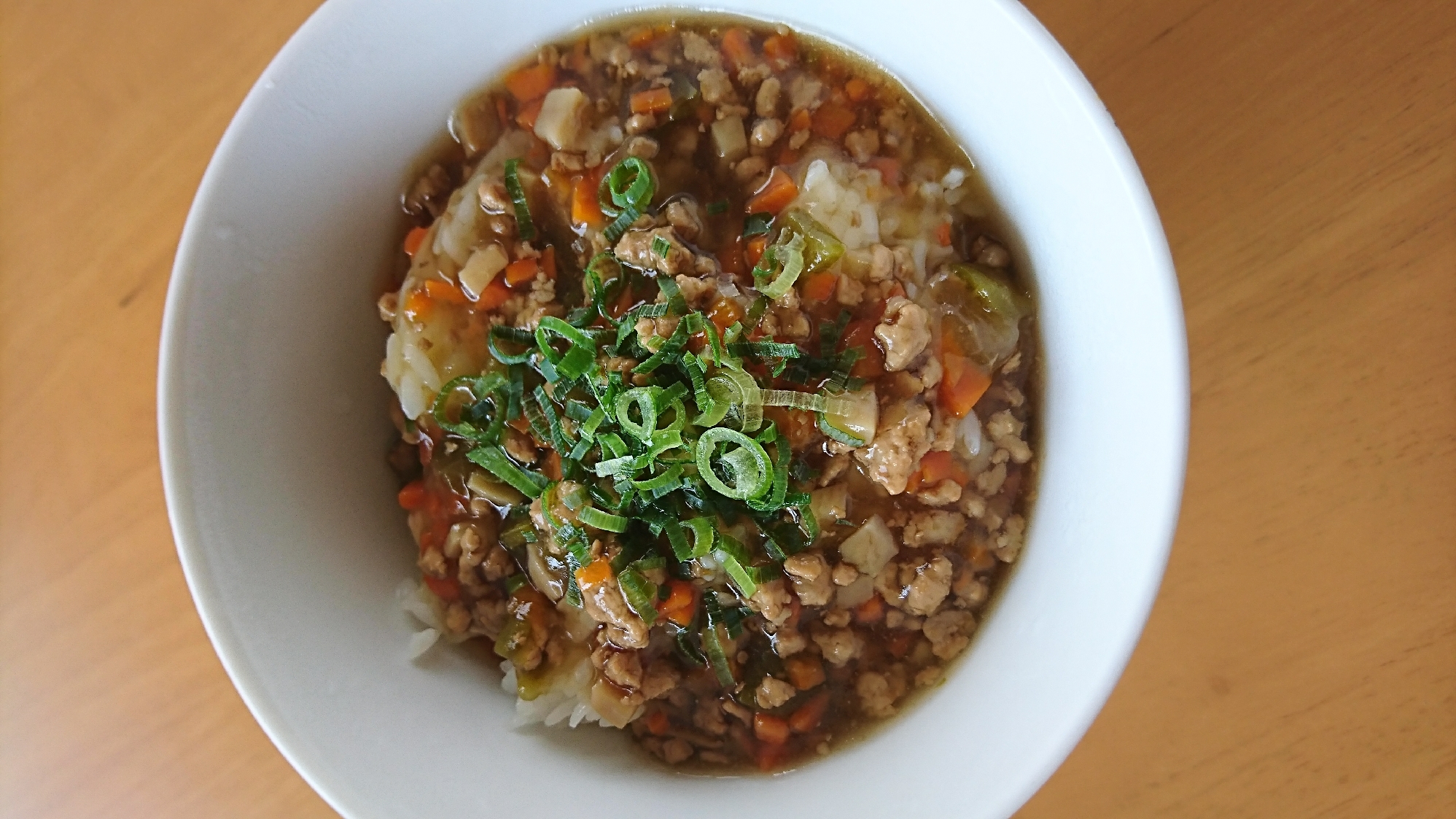 余ったそぼろで☆そぼろあんかけ丼