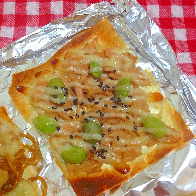 春巻きの皮で ツナ 枝豆のマヨピザ レシピ 作り方 By Thank You Good Bye 楽天レシピ