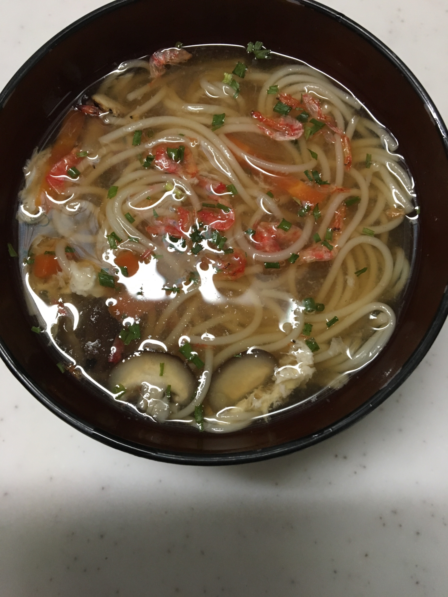 小エビと椎茸(*^^*)にゅうめん☆