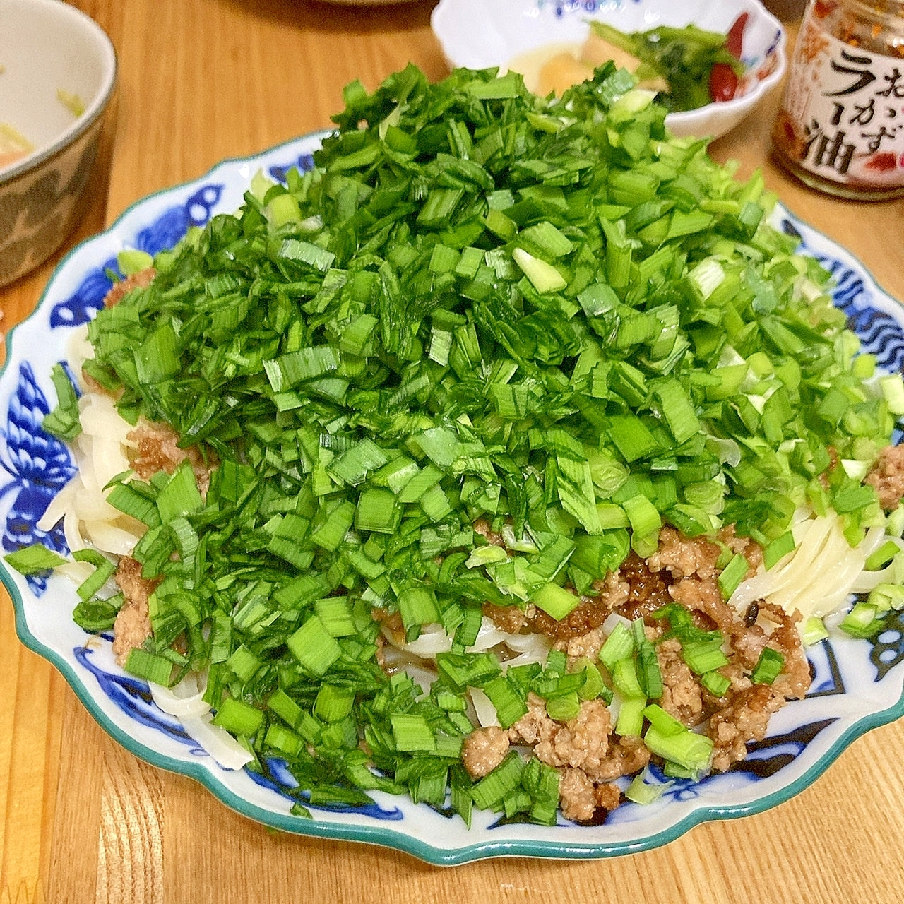 てんこもり！！ニラあえ饂飩