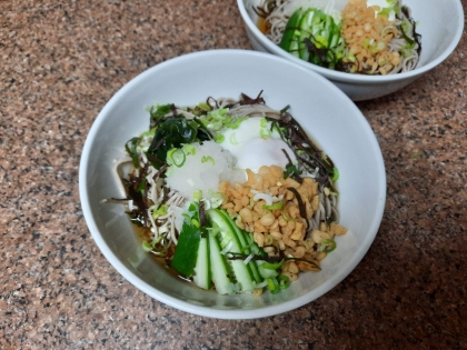 冷やしたぬき蕎麦