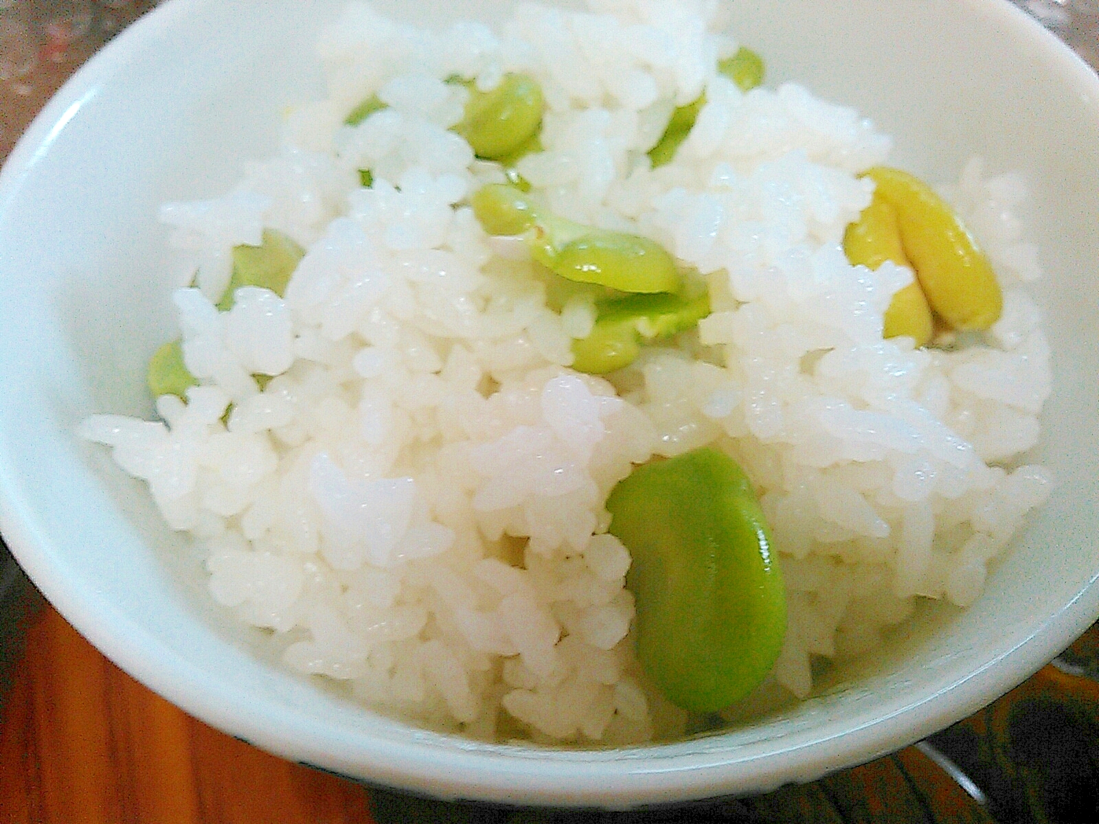 簡単に空豆ご飯