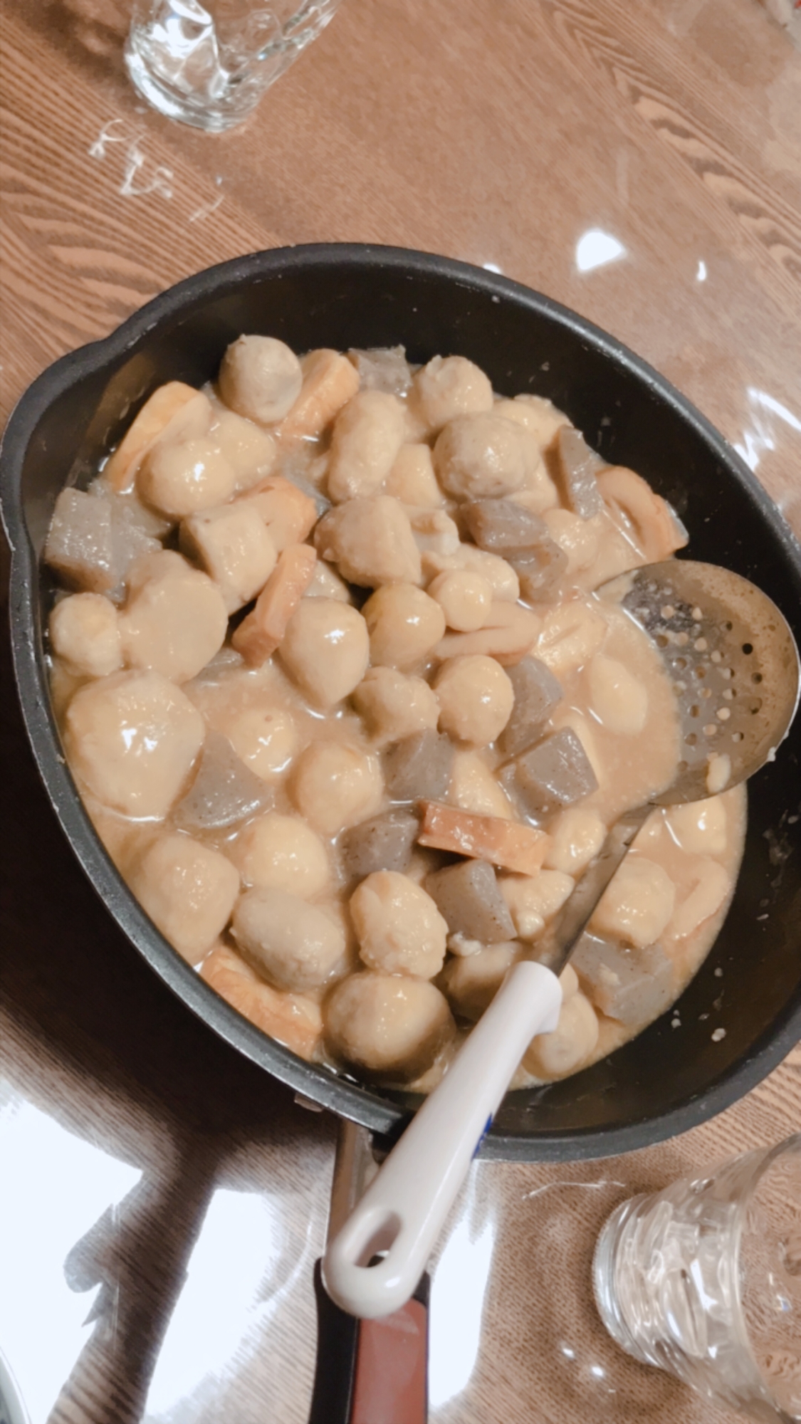 こんにゃくと里芋とちくわの煮物