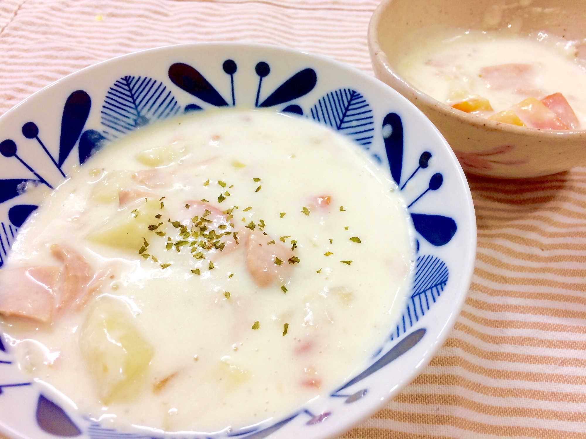 子どもがパクリ☆ごろっと野菜と鮭のシチュー