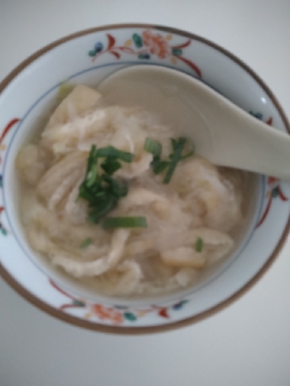大根とキャベツの和風スープ