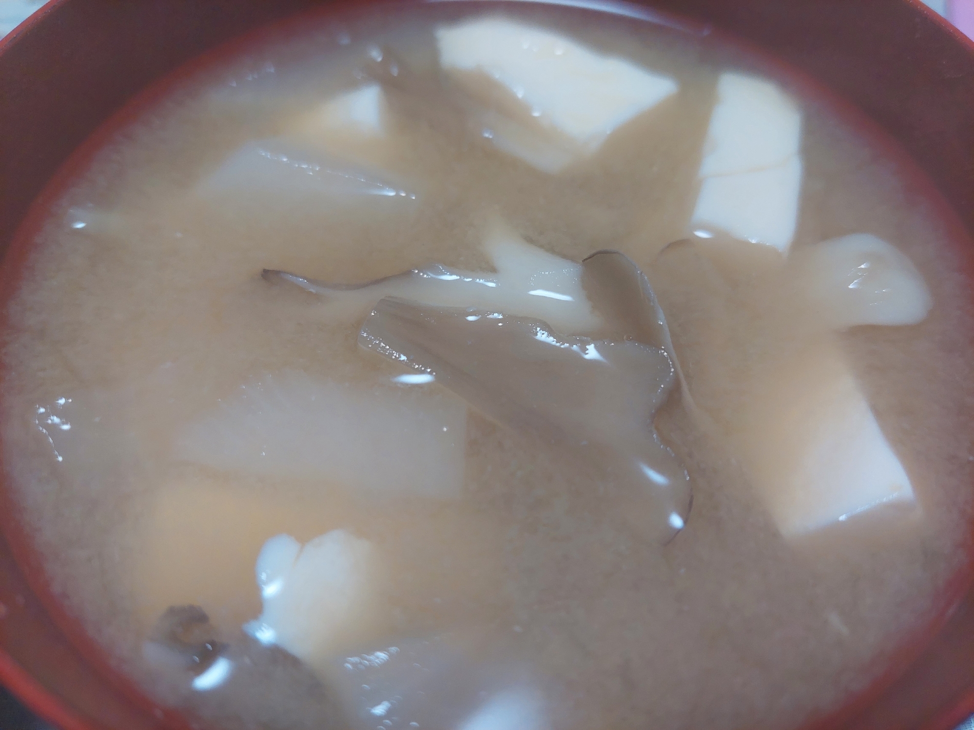 舞茸と豆腐のお味噌汁
