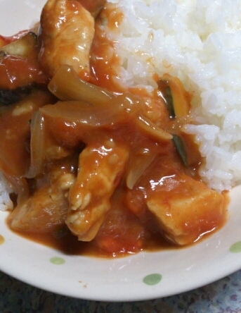 鶏肉と夏野菜のトマトシチュー